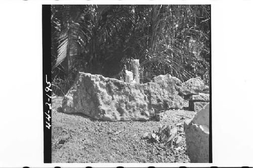 Round altar top of East Mound Plaza Group I.  Probably the same as 44-2-193 and