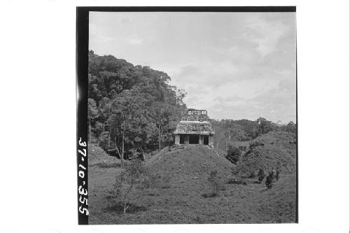 Temple of the Sun from the Temple of the Foliated Cross.