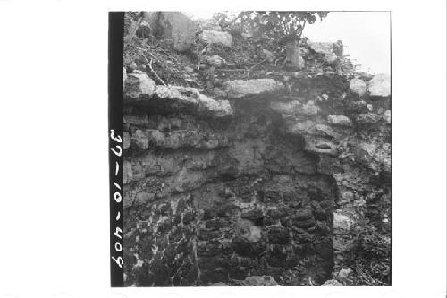 Stepped vault in the new group north of the Casa de las Monjas.