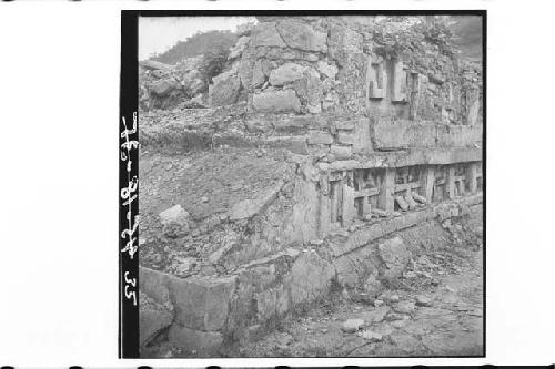 Jamb of rear doorway in temple of vaulted stairway-Tajin Chico