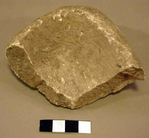 Part of shallow stone dish