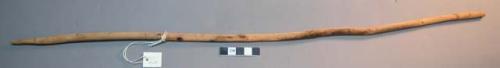 Wood, Prayer stick, pointed at one end, undecorated with slight charring