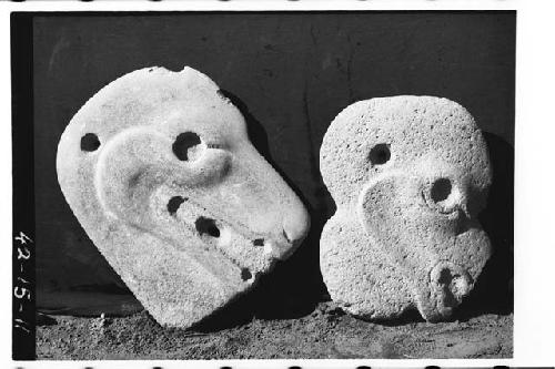 2 "flat stone heads"animal types