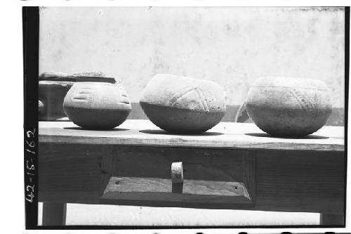 3 bowls of Tiquisate ware