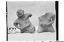 Two Solid Ceramic Human Female Effigy Figurines