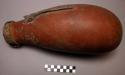 Large gourd bottle with leather strap and cover