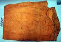 Bark cloth or bark blanket made from bark of calo tree