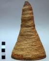 Fine weave food cover - cone shaped, undecorated ("mtemere yo butenga")