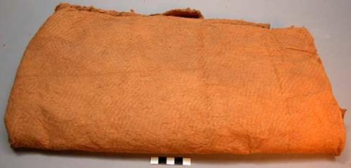 Piece of reddish brown bark cloth (bongo)