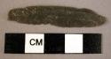 Flint rectangular-scaled ( B 111) burin ? Blade used as a saw