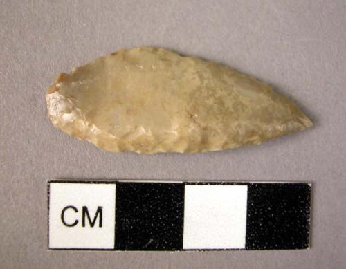 Point; flint; bifacial, foliate.