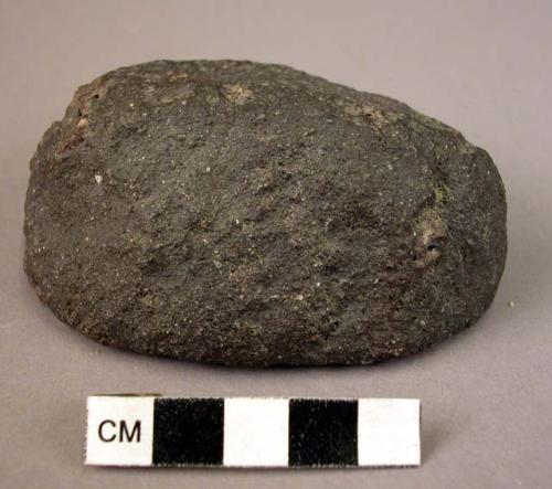 Grinder, handstone; granite; oval face.