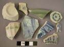Ceramic sherds, miscellaneous fine ware with glazes and painted decorations