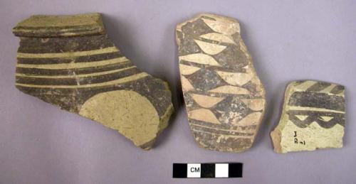 3 Ubaid Painted Pottery sherds