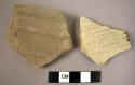 2 later incised ware sherds