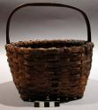 Woven splint basket.