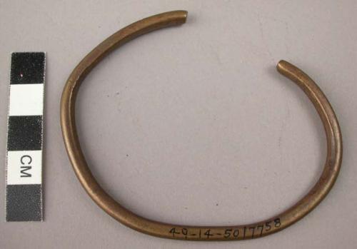 Brass anklet. Lusuwila