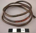 Brass wire leg bracelet - 3 loops.  Chipondo