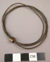 Bracelets, brass wire and single brass bead, evitali za mazi