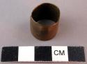 Flat brass ring - incised