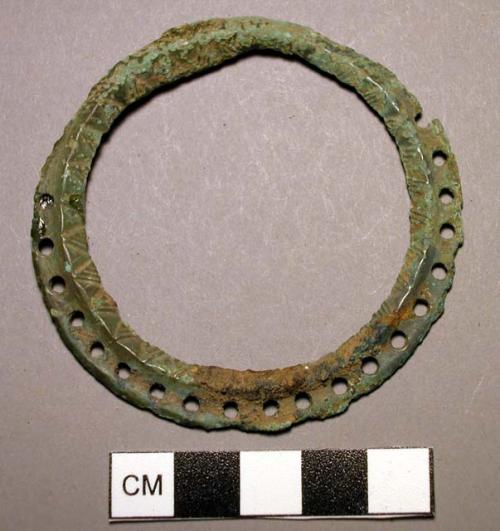 Pendant, disk-shaped