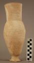 Large pottery vase - plain buff (vase calciforme)