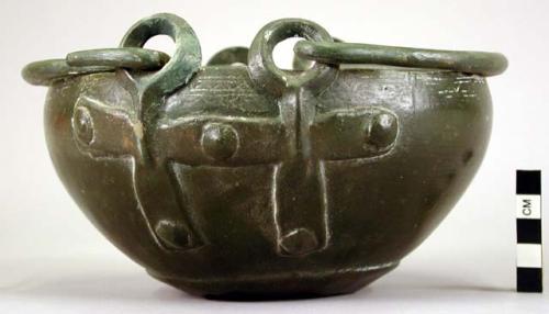 Bronze caldron, smaller than 40/46 - plaster cast