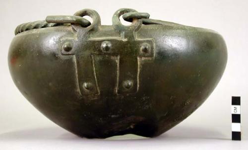 Large bronze caldron - plaster cast