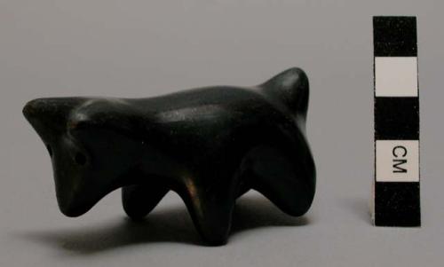 Blackware quadruped figurine