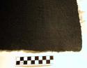 Black textile, plain weave