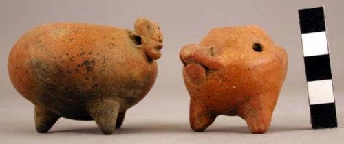 Boruca miniature tripod pottery vessels