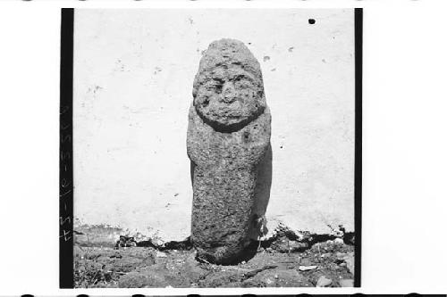 Large carved stone huamn figure with tenon.