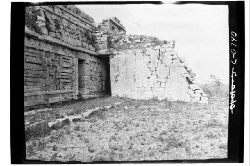 Second story stairway at Monjas from East.