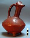 Bird-shaped pottery pitcher