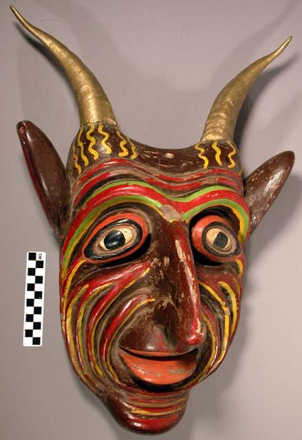 Polychrome devil mask