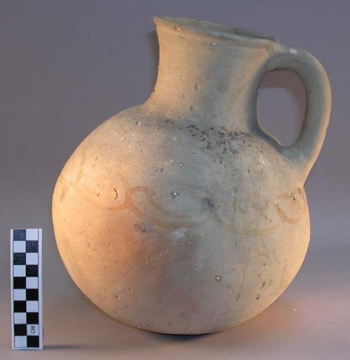 Water vessel, ornamented, pottery