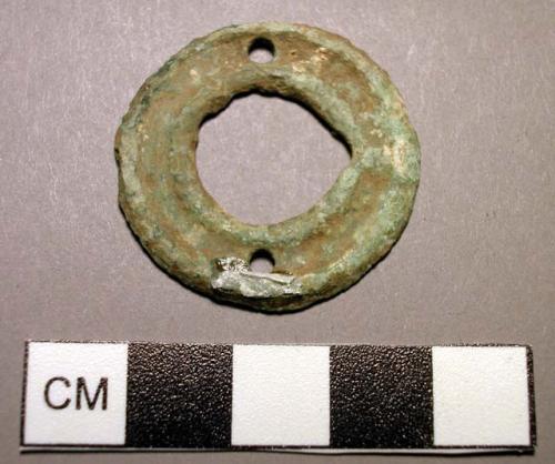 Pendant, disk-shaped