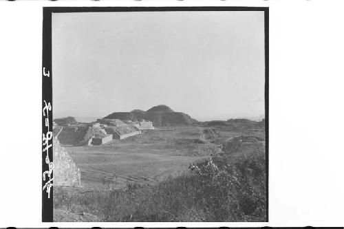 General View of Main Group Looking South from Building with Columns