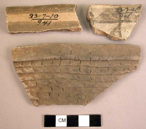 Rim sherds from corrugated pots