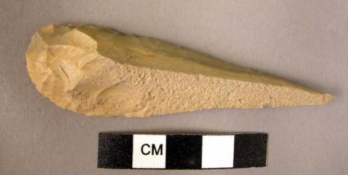 Flint composite tool- elongated blade, triangular in section