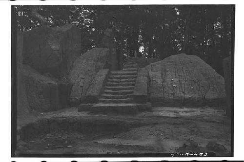 View of mound after one month of rainy season