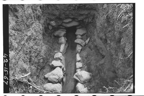 Sections of stone drains