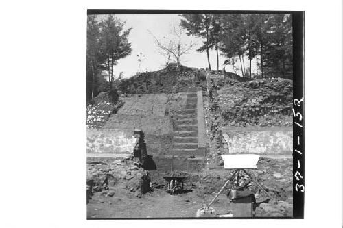 General view of excavation. Mound A; Structure 6