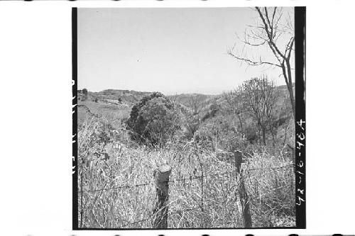 View of Valle Tilapa from 150 yards Northwest of Ruins on Finca El Socorro