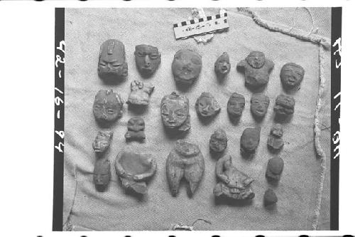 Figurine Heads and Torso Fragments