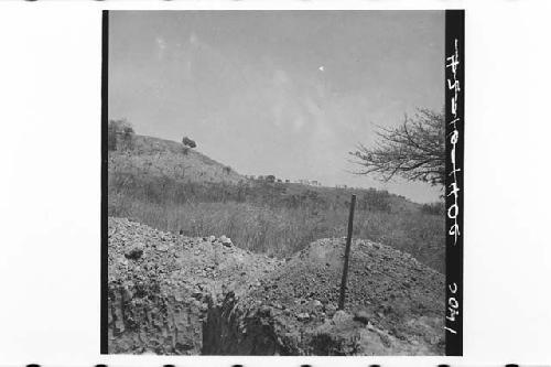 360 degree broken panorama of La Sabana and surrounding country; From Mound 2