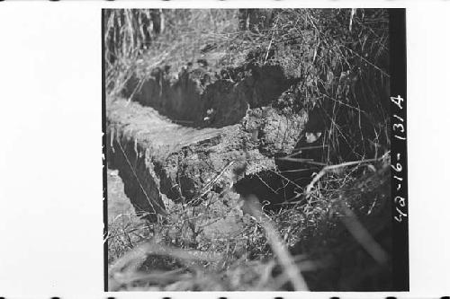 Detail of steps, west side of Mound 1