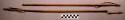 Eskimo arrows. Reed shafts w/ feather fletching. One has a native copper point.