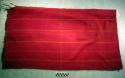 Man's tzute, or head handkerchief - red cloth with yellow stripes, & yellow & bl