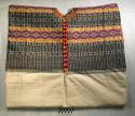 Huipil, or woman's blouse - black, yellow, purple, green & blue design; embroide